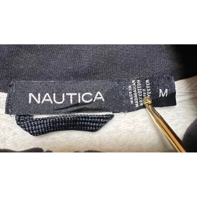 NAUTICA(ノーティカ)の裏起毛　ノーティカ　NAUTICA ハーフジップ　古着　スウェット　トレーナー メンズのトップス(スウェット)の商品写真