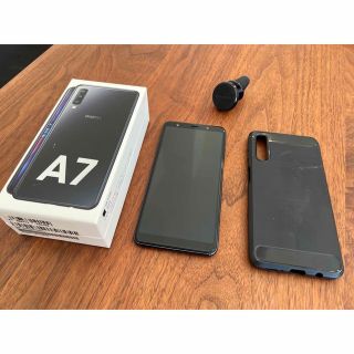 ギャラクシー(Galaxy)のGalaxy A7 simフリー 64GB ブラック　箱・ケース付(スマートフォン本体)