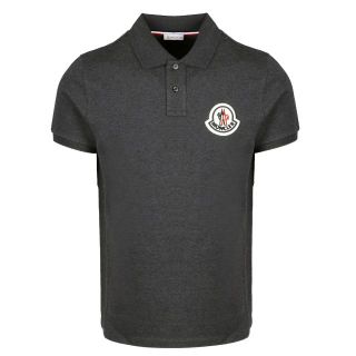 モンクレール(MONCLER)の53 MONCLER チャコールグレー 半袖 ポロシャツ  size XXL(ポロシャツ)