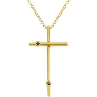 K18 YG Cross Pendant Chain with Diamond の通販 by Tomodachi 's ...