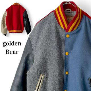 golden bear スタジャン メンズ XLサイズ  レッド