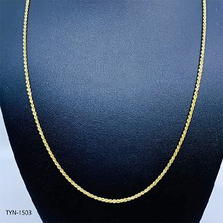 K18 YG 3.5g 60cm Rope Chain レディース ネックレス(ネックレス)