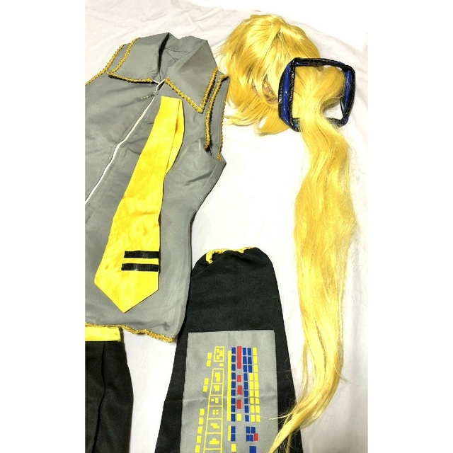 未使用 亞北ネル コスプレ 衣装＆ウィッグ 一式セット ボカロ ボーカロイド 業