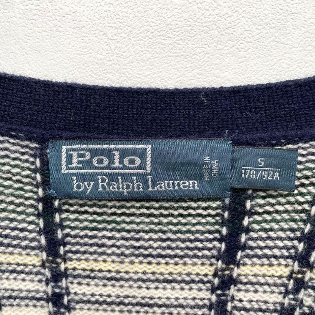 POLO RALPH LAUREN(ポロラルフローレン)の【最高級】美品 ポロラルフローレン カシミヤ100% チェック柄 カーディガン メンズのトップス(ニット/セーター)の商品写真