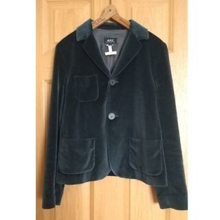 アーペーセー(A.P.C)の★A.P.C. ジャケット ブルーグリーン ベルベット APC アーペーセー(テーラードジャケット)