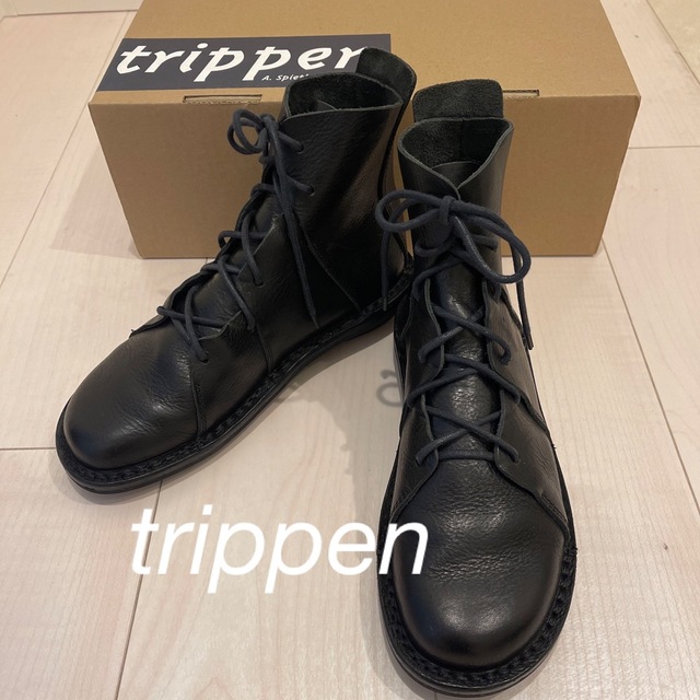 trippen(トリッペン)の【美品】trippen  Nomad  黒　36 23.0〜23.5 レディースの靴/シューズ(ブーツ)の商品写真