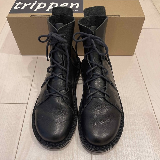 trippen(トリッペン)の【美品】trippen  Nomad  黒　36 23.0〜23.5 レディースの靴/シューズ(ブーツ)の商品写真