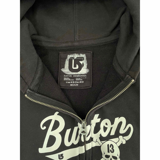 BURTON(バートン)のBURTON　バートン　ジップアップパーカー　　ブラック　M メンズのトップス(パーカー)の商品写真