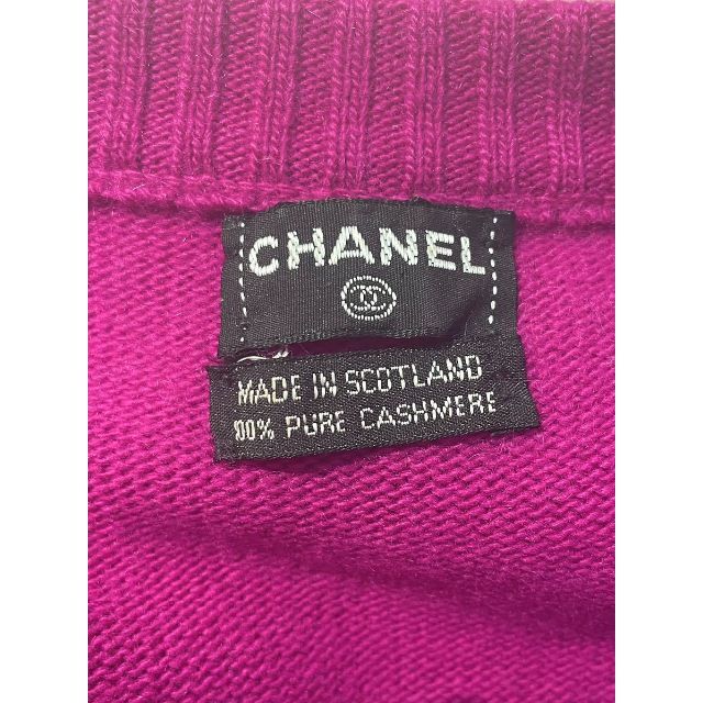 CHANEL - 163068 CHANEL シャネル セーター ピンク ロゴ ベルト CHANEL - 163068 CHANEL シャネル セーター ピンク ロゴ ベルト