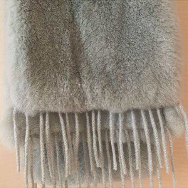 maxmara カシミア ラビットファー ストール - マフラー/ショール