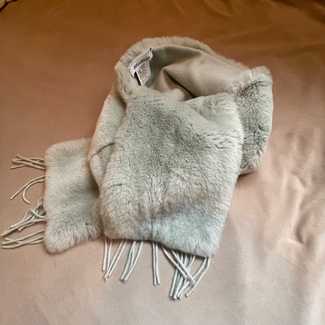 maxmara カシミア ラビットファー ストール - マフラー/ショール