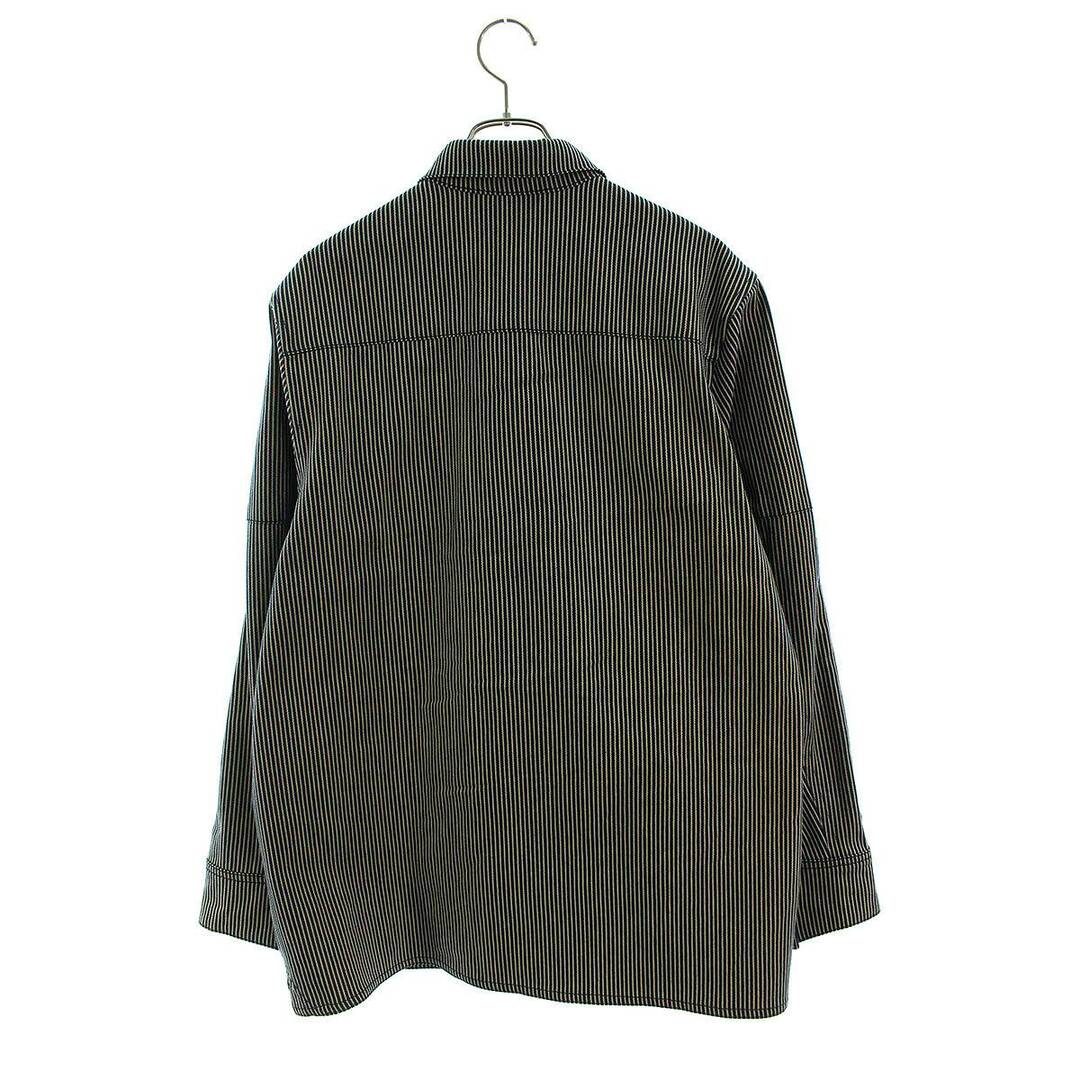 クロムハーツ LAST BITE STRIPED DNM/ラストバイト ストライプデニム長袖シャツ メンズ XL