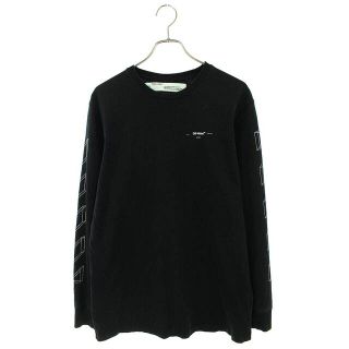 オフホワイト(OFF-WHITE)のオフホワイト OMAB001E18185002 3Dバックアロープリント長袖カットソー メンズ L(Tシャツ/カットソー(七分/長袖))