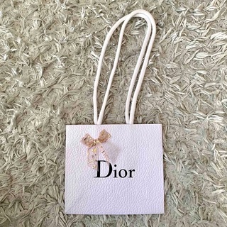 ディオール(Dior)のDior リボン付き ショッパー 小サイズ(ショップ袋)
