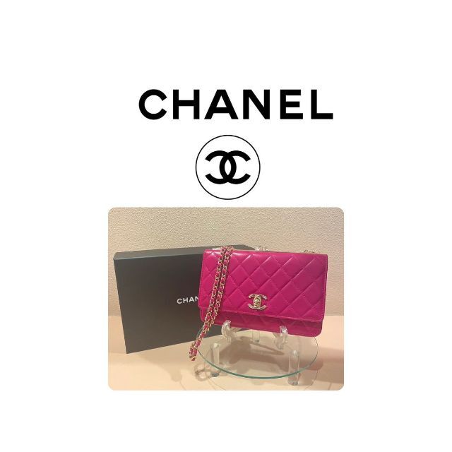 第一ネット シャネル 極美品 CHANEL 193539 チェーンウォレット ロゴ