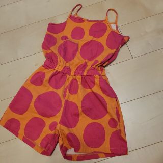 マリメッコ(marimekko)のマリメッコ　ユニクロコラボ　サロペット　水玉(ワンピース)