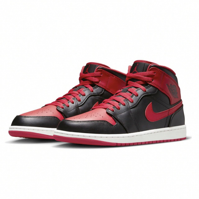 NIKE AIR JORDAN 1 / BLACK/FIRE RED-WHITE