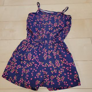 マリメッコ(marimekko)のマリメッコ　ユニクロコラボ　サロペット　花柄(ワンピース)