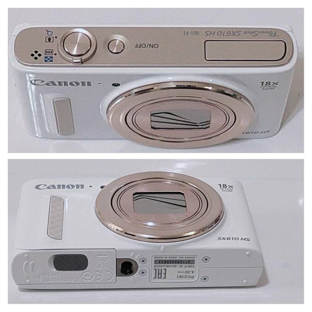 使用数回極美品♪ Canon PowerShot SX610 HS ホワイト