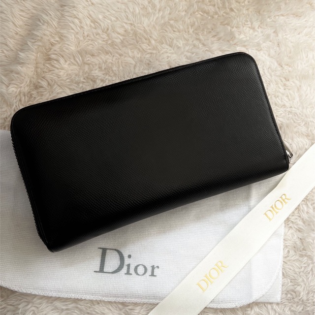 美品 Dior クリスチャンディオール 長財布 ラウンドファスナー