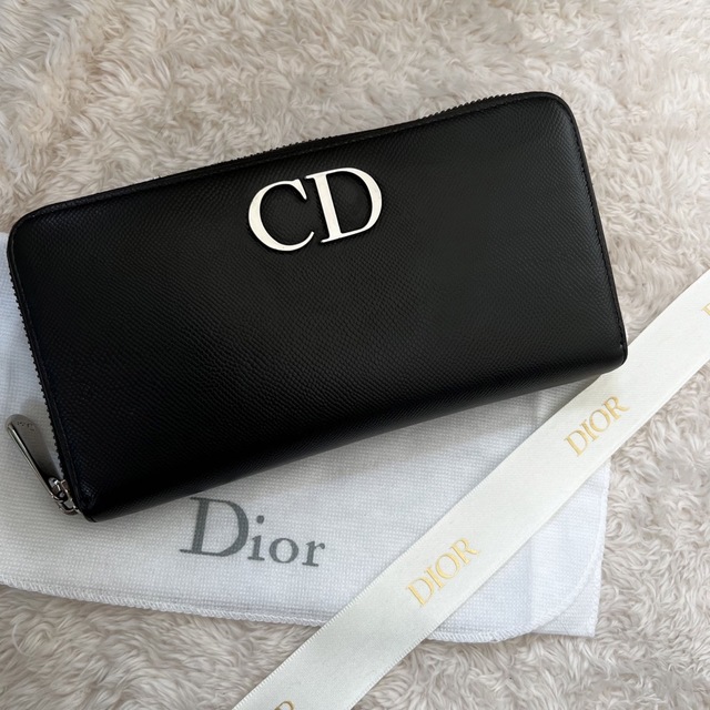 美品 Dior クリスチャンディオール 長財布 ラウンドファスナー | フリマアプリ ラクマ