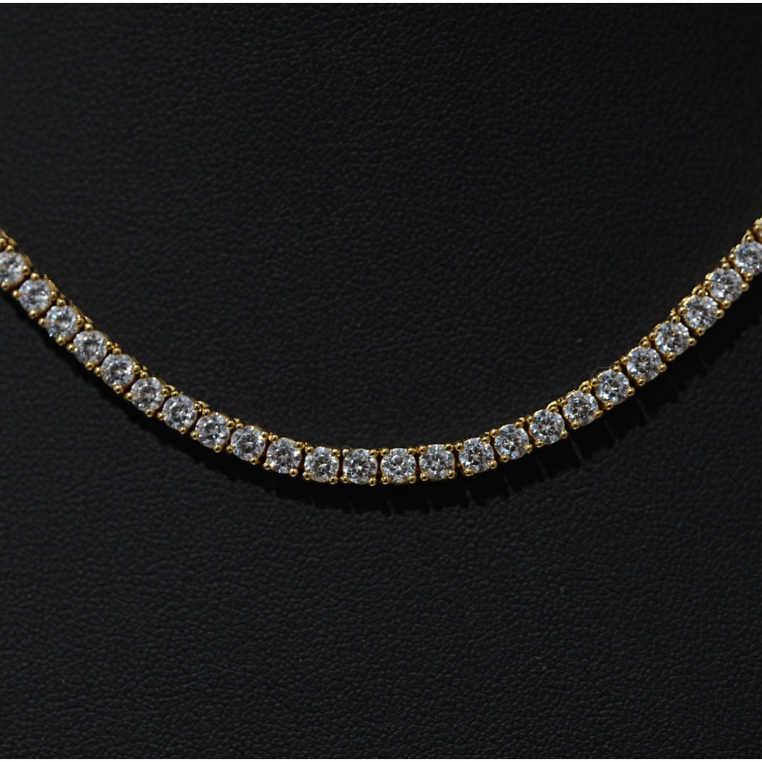 AVALANCHE - ゴールド テニスネックレスの通販 by Jewelry Land AVALANCHE - ゴールド テニスネックレスの通販 by Jewelry Land