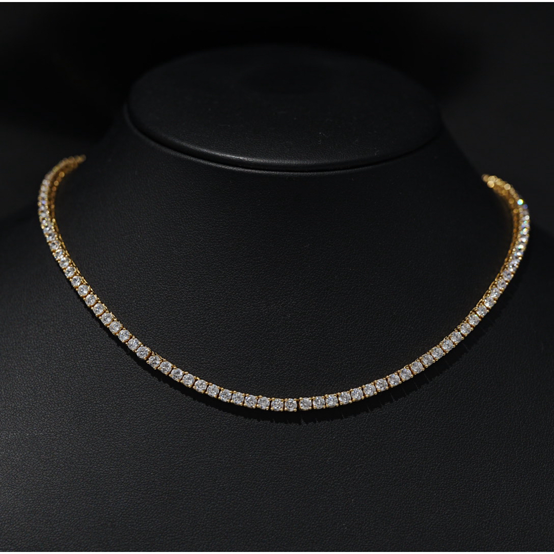 AVALANCHE - ゴールド テニスネックレスの通販 by Jewelry Land AVALANCHE - ゴールド テニスネックレスの通販 by Jewelry Land