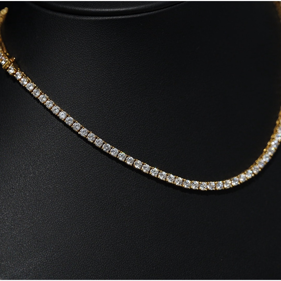 AVALANCHE - ゴールド テニスネックレスの通販 by Jewelry Land AVALANCHE - ゴールド テニスネックレスの通販 by Jewelry Land
