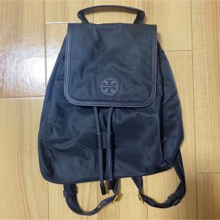 トリーバーチ(Tory Burch)の【美品・Tory Burch】ナイロンリュック/バックパック(ブラック)(リュック/バックパック)