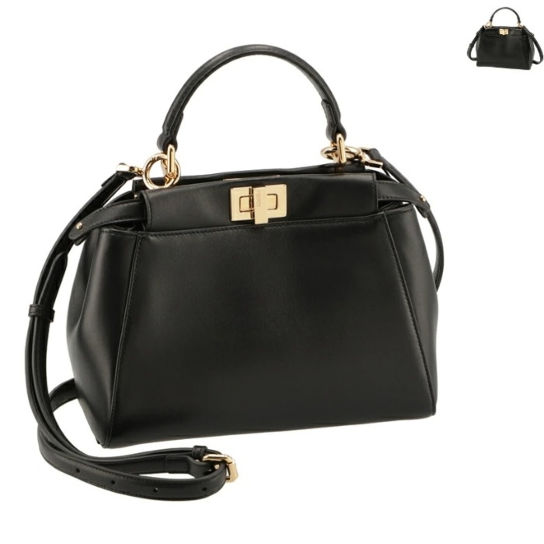 9851173cm間隔フェンディ FENDI ハンドバッグ ピーカブー ミニ ショルダーバッグ 8BN244 AD6G F0KUR