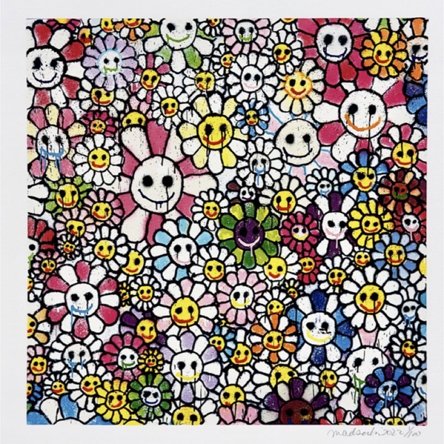 MADSAKI 版画  Homage to Takashi Murakami エンタメ/ホビーの美術品/アンティーク(版画)の商品写真