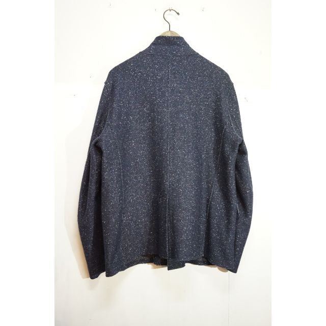定価8万 美品 URU テーラード セットアップ シルクネップ 紺 1226M△-