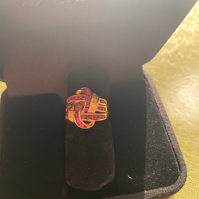 ルビーリング1ct  ダイアモンド0.03ct