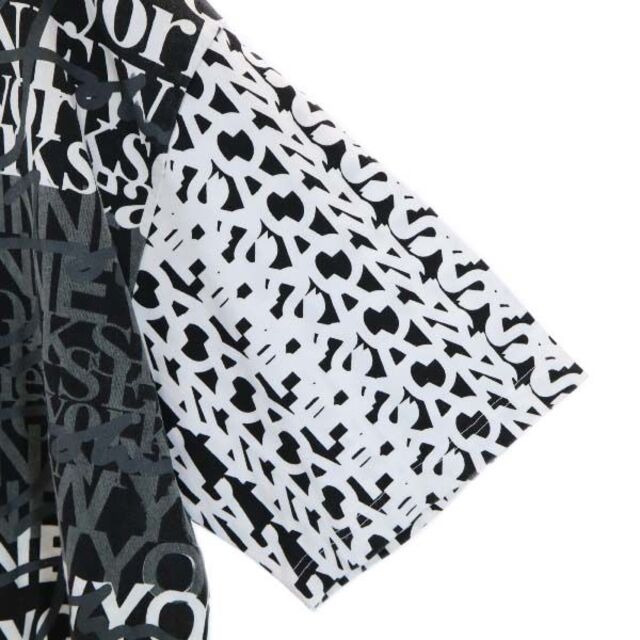 ショーンジョン 00s ロゴ 総柄 半袖 Tシャツ XL 黒×白 Sean John