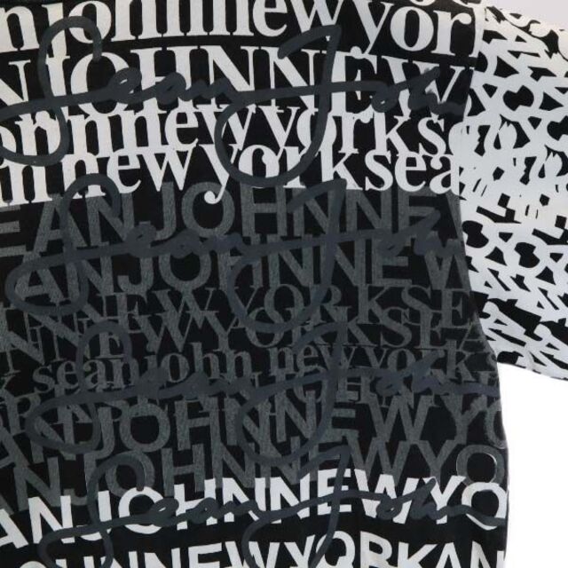 Sean John - 【中古】 ショーンジョン 00s ロゴ 総柄 半袖 Tシャツ XL