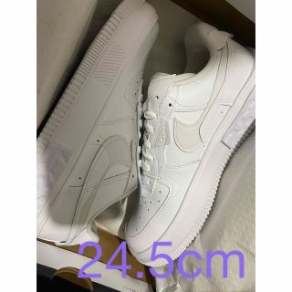 ナイキ(NIKE)の24.5cm 厚底【NIKE 】AIR FORCE 1 タンカ　ホワイト(スニーカー)