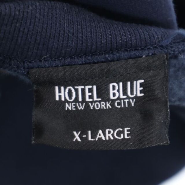 チャンピオン HOTEL BLUE NEW YORK スウェット XL ネイビー系 Champion ロゴ刺繍 メンズ   【210904】 7