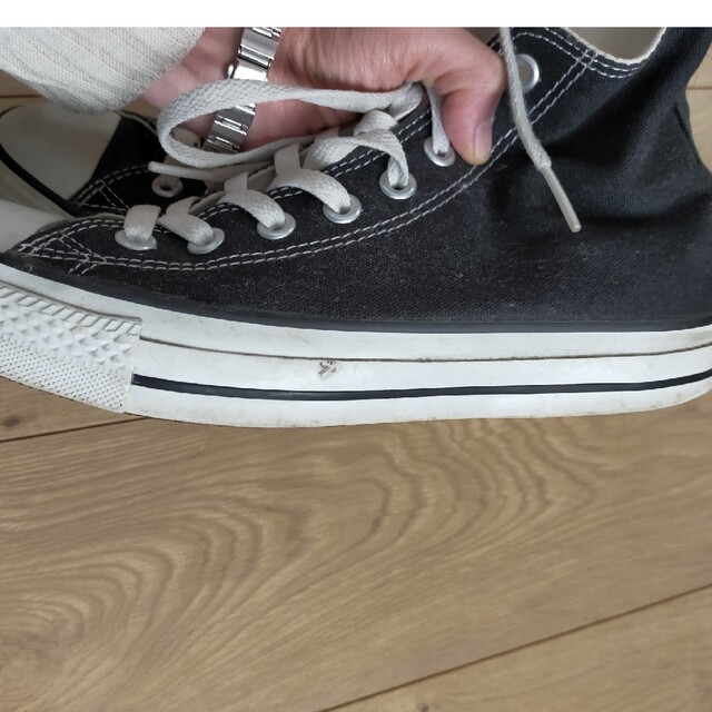 CONVERSE(コンバース)のコンバース　黒　25.5cm メンズの靴/シューズ(スニーカー)の商品写真