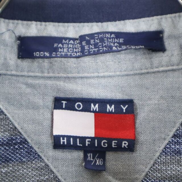 TOMMY HILFIGER - トミーヒルフィガー 90s 袖切替 ボーダー 半袖