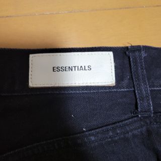 fog ESSENTIALS 裾ジップ 黒 ジーンズ