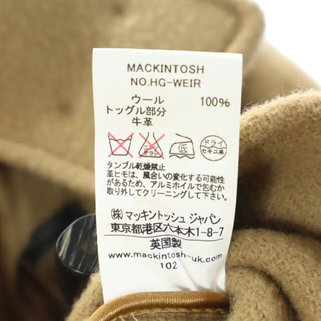 マッキントッシュ 英国製 ウール ダッフルコート 36 キャメル Mackintosh レディース   【211105】 【PD】 8