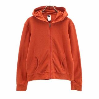 パタゴニア(patagonia)のパタゴニア フリース L オレンジ patagonia ジップ パーカー アウトドア レディース 【中古】  【211022】(ロングコート)