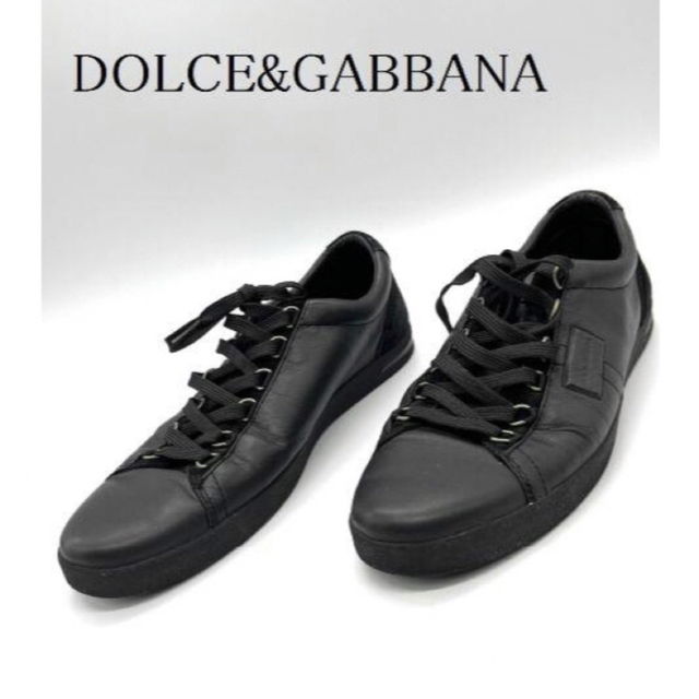 DOLCE&GABBANA ドルガバ スニーカー ブラック 美品 - スニーカー