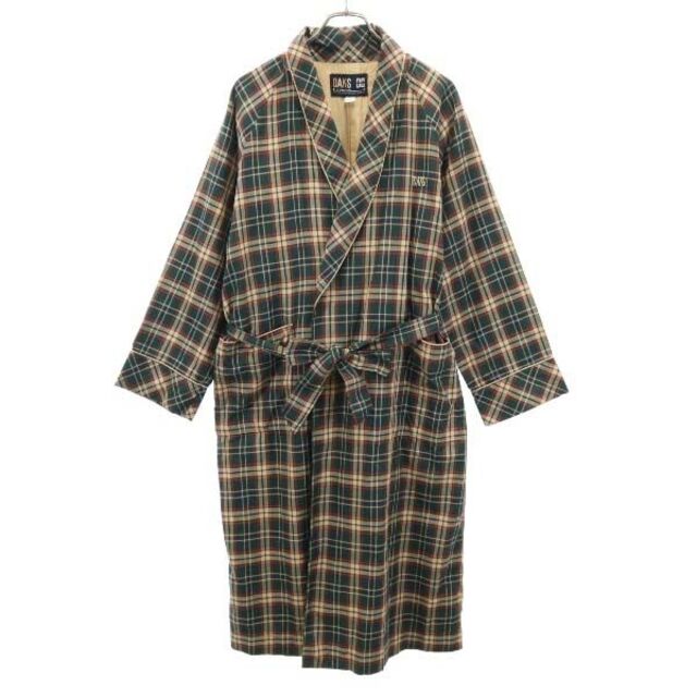 【未着用】DAKSダックス メンズ Loden Tartan　ガウン L