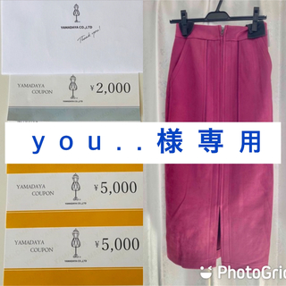 スコットクラブ(SCOT CLUB)のYAMADAYA 金券 17,000円 とRADIATE ラインスカートのセット(ロングスカート)