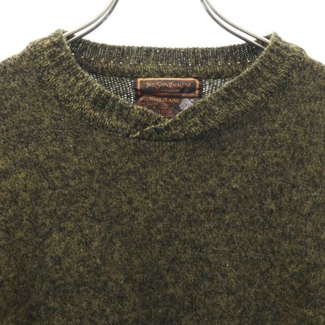 st Croix knits 襟付き 総柄 ウールニットセーター USA製 メンズM /eaa312367