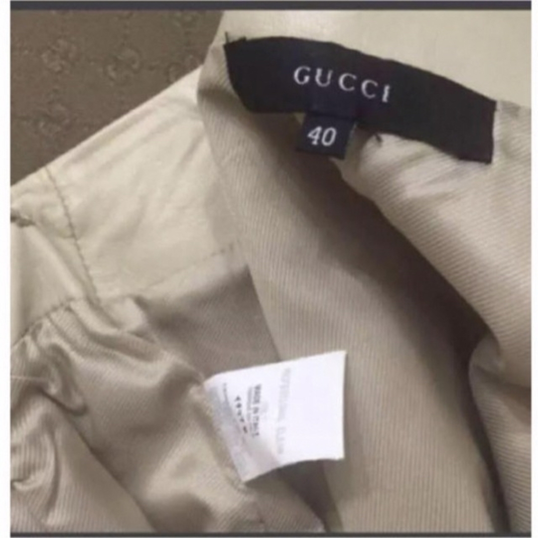 Gucci(グッチ)の未使用GUCCIレザースカート レディースのスカート(ひざ丈スカート)の商品写真