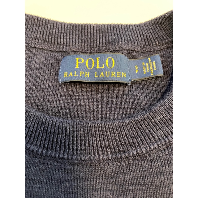 POLO RALPH LAUREN(ポロラルフローレン)のポロ ラルフローレン コットン セーター ニット ロゴ ストライプ メンズのトップス(ニット/セーター)の商品写真