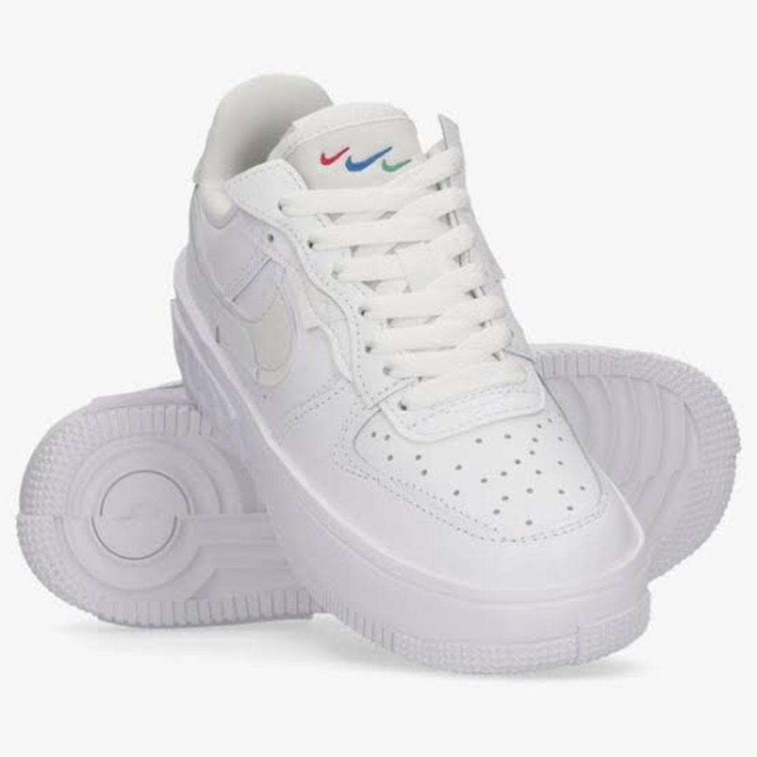 25.5cm 厚底【NIKE 】AIR FORCE 1 タンカ　ホワイト