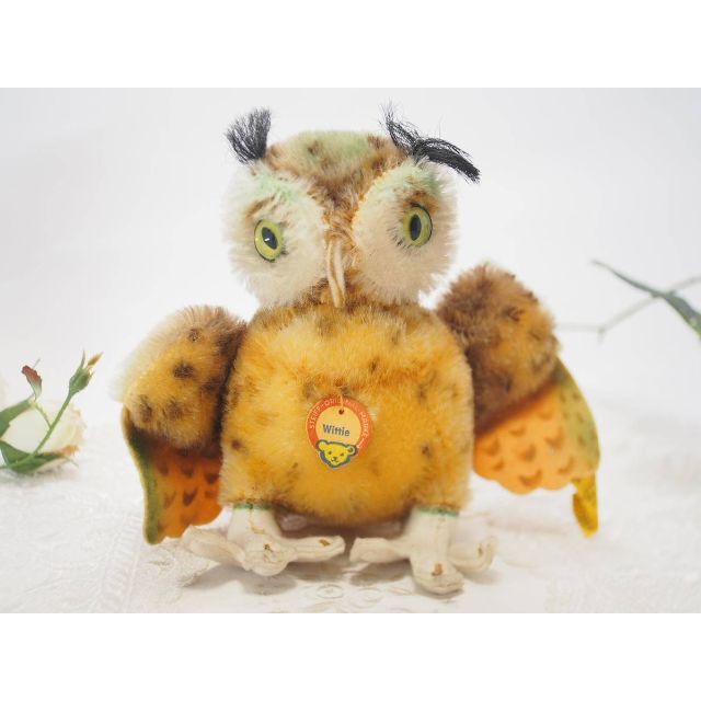 Steiff(シュタイフ)のシュタイフ★Owl Wittie 14cm オールID完品★フクロウのウィッティ ハンドメイドのぬいぐるみ/人形(ぬいぐるみ)の商品写真